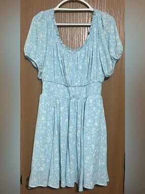 Crinkle Gauze Puff Sleeve Romper